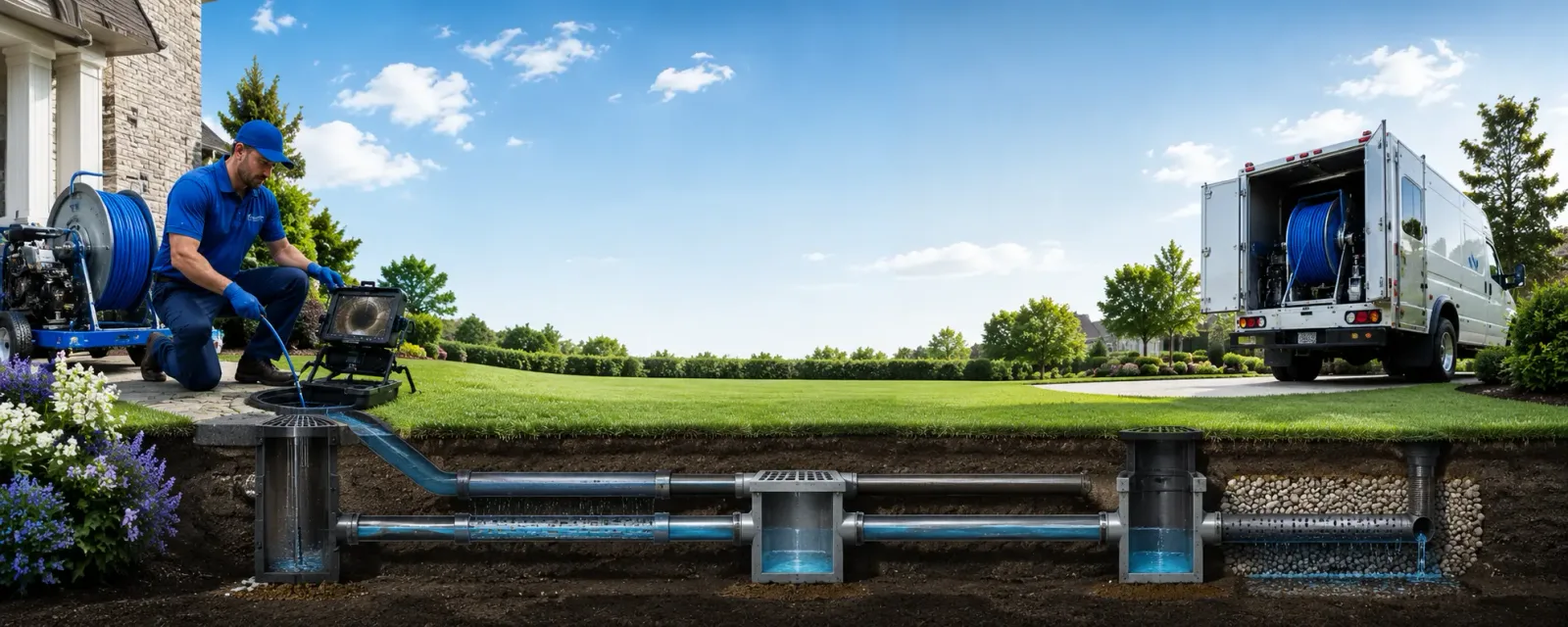 Outdoor drain cleaning information for St John, KS
